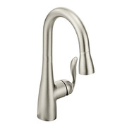 Moen One-Handle Pulldown Bar Faucet Spot Resist Stainless 5995SRS